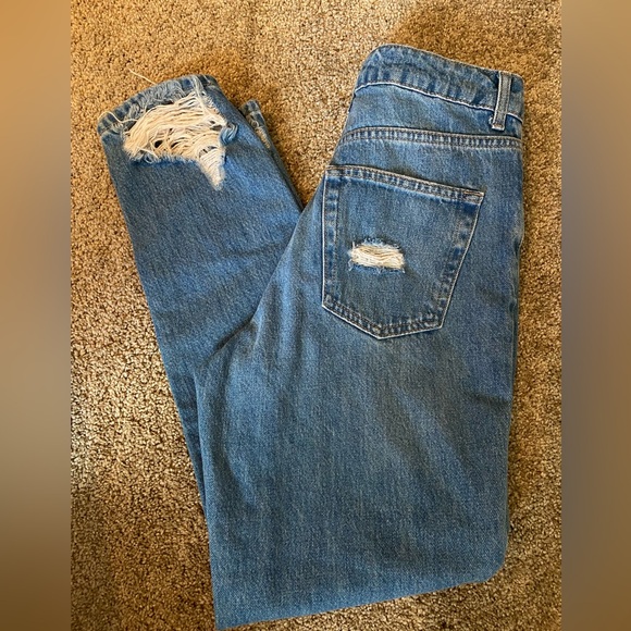 Top Shop High Waisted Tapered Leg Mom Jean New - Picture 5 of 5